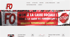 Desktop Screenshot of fo-cheminots.fr
